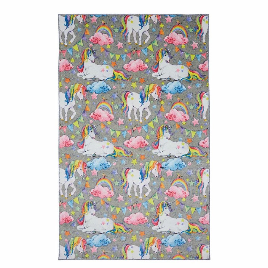 Mohawk Home * | Mohawk Home Mohawk Home Kids Prismatic Unicorn Wish Everstrand Rug