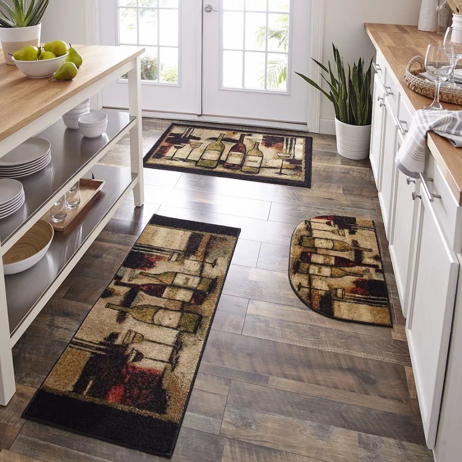 Mohawk Home * | Mohawk Home Mohawk Home Wine & Glasses Kitchen Rug