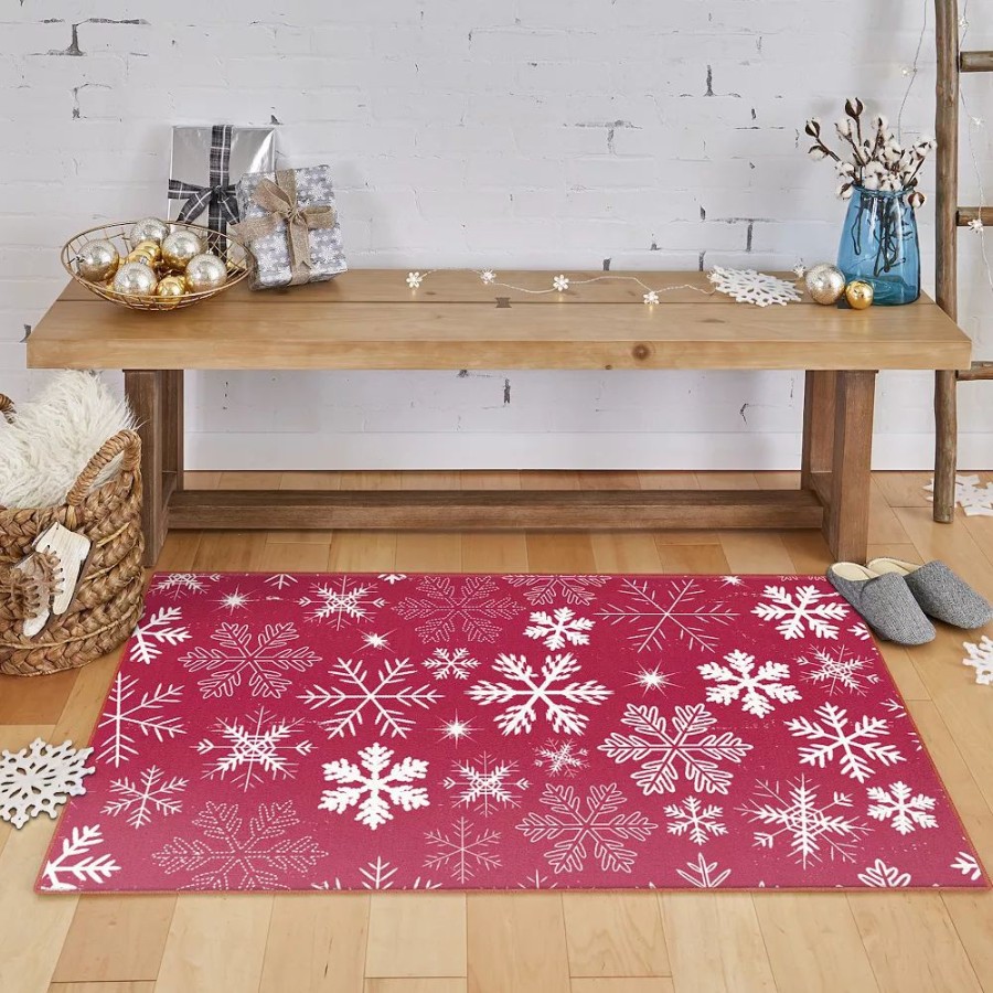 Mohawk Home * | Mohawk Home Mohawk Home Prismatic Snowflakes Rug