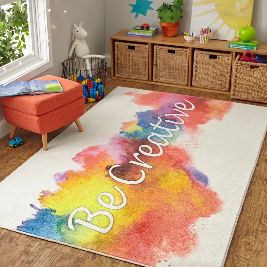 Mohawk Home * | Mohawk Home Mohawk Home Kids Prismatic Be Creative Everstrand Rug