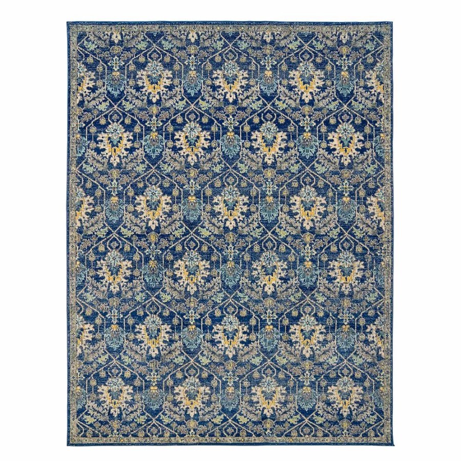 Gertmenian * | Gertmenian Avenue 33 Scanda Marlowe Geometric Floral Rug Blue