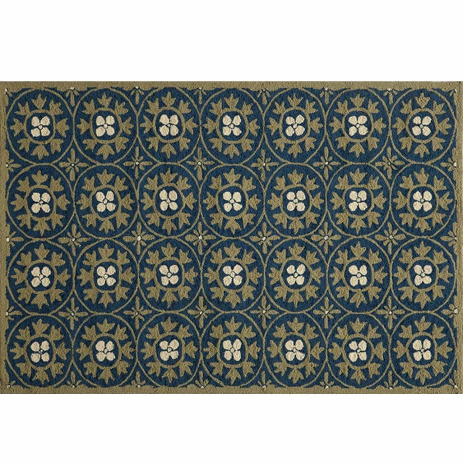 Momeni * | Momeni Veranda Medallion Indoor Outdoor Rug Blue