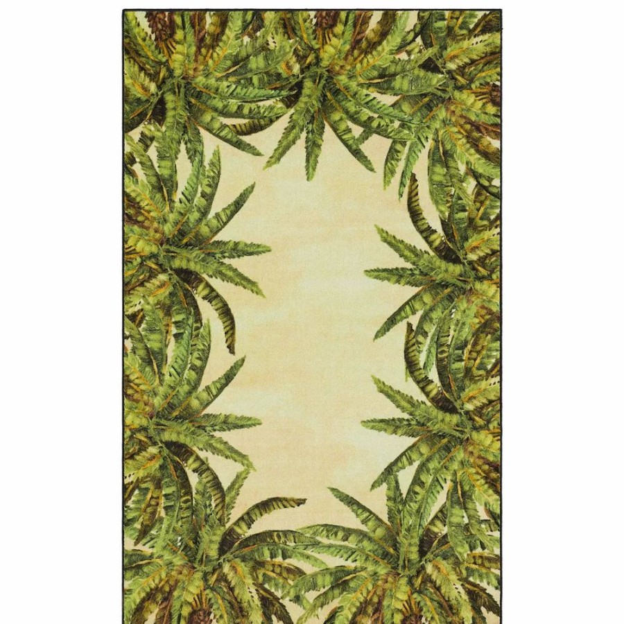 Mohawk Home * | Mohawk Home Mohawk Home Verde Palm Border Area Rug