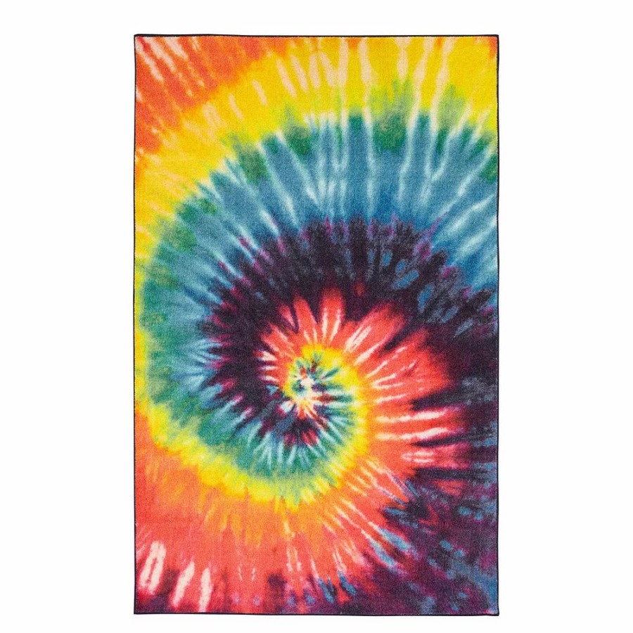 Mohawk Home * | Mohawk Home Mohawk Home Kids Prismatic Tie Dye Swirl Everstrand Rug