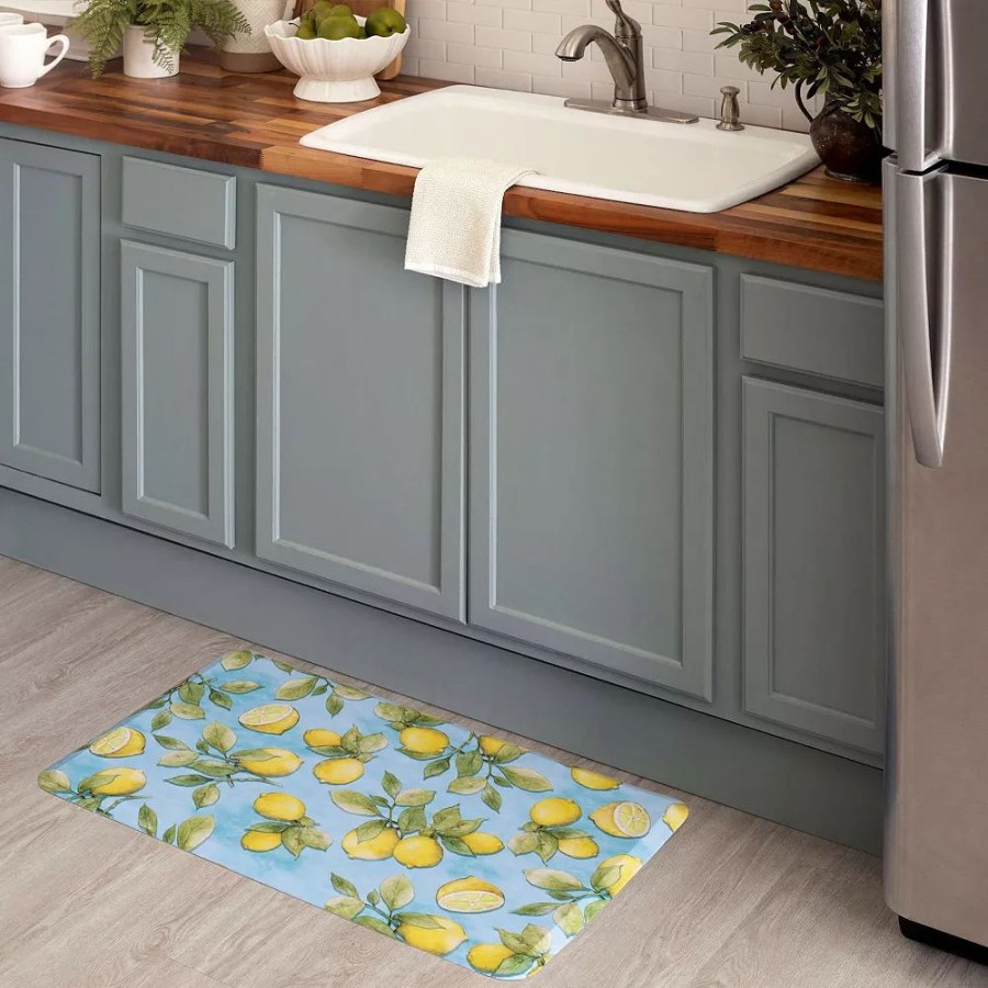 Mohawk Home * | Mohawk Home Mohawk Home Lemons All Over Slice Comfort Kitchen Mat