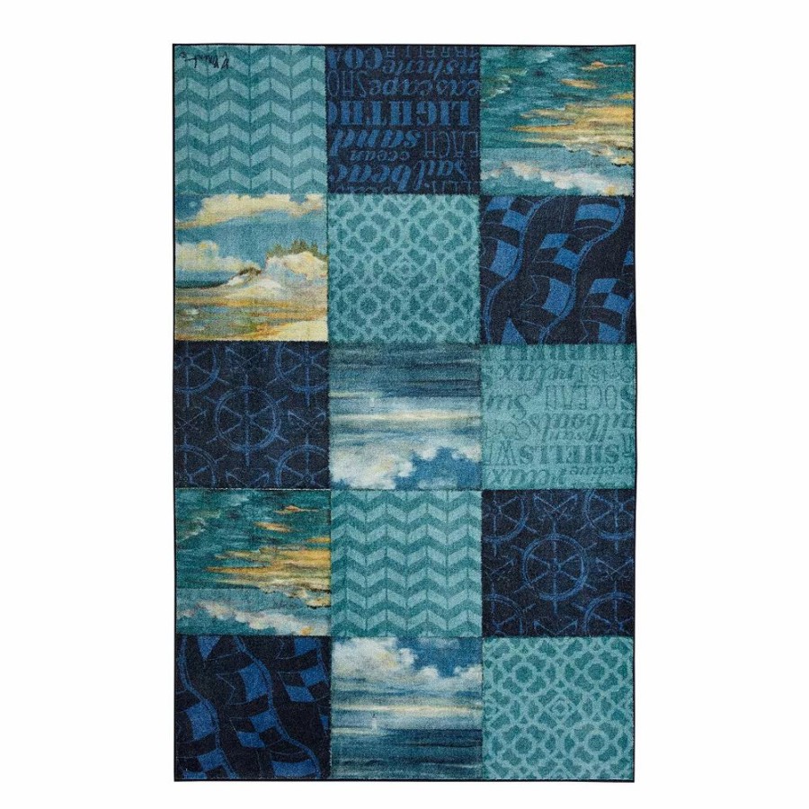 Mohawk Home * | Mohawk Home Mohawk Home Prismatic Everstrand Beachscape Patchwork Rug