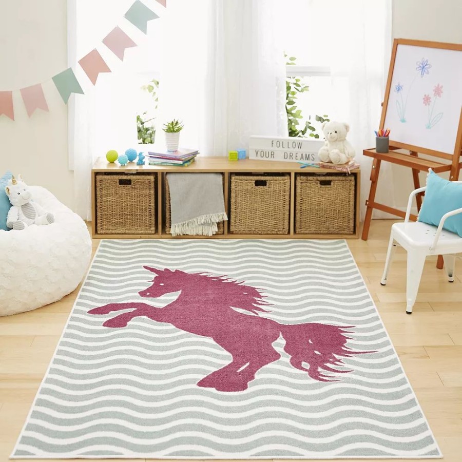 Mohawk Home * | Mohawk Home Mohawk Home Kids Majestic Unicorn Area