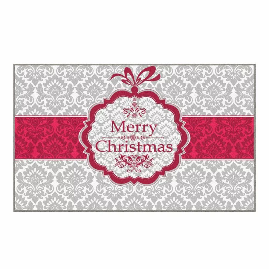 Mohawk Home * | Mohawk Home Mohawk Home Prismatic Christmas Damask Rug