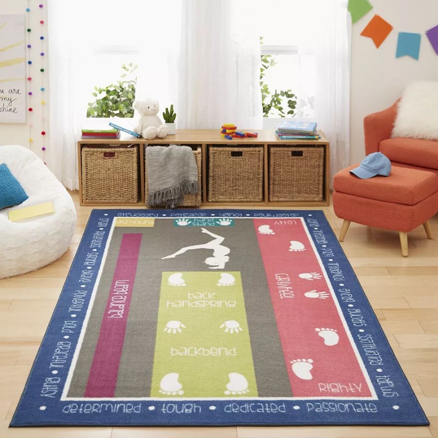 Mohawk Home * | Mohawk Home Mohawk Home Kids Interactive Gymnastics Area Rug