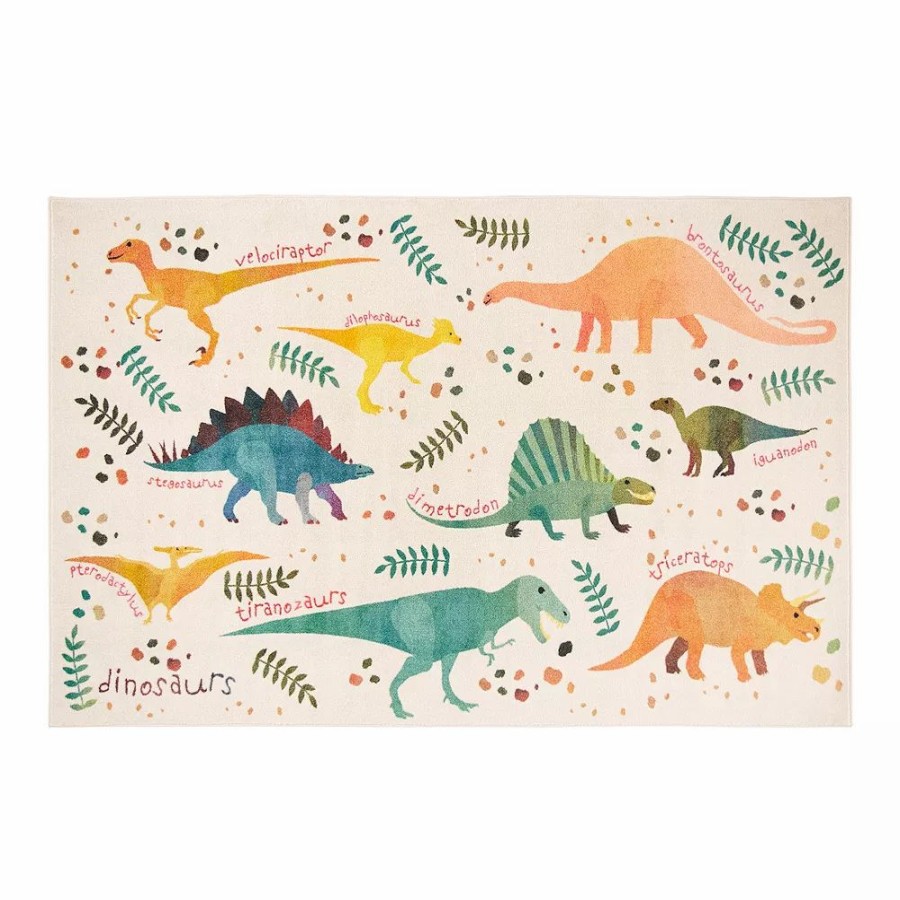 Mohawk Home * | Mohawk Home Mohawk Home Kids Interactive Prismatic Dino Jungle Rug