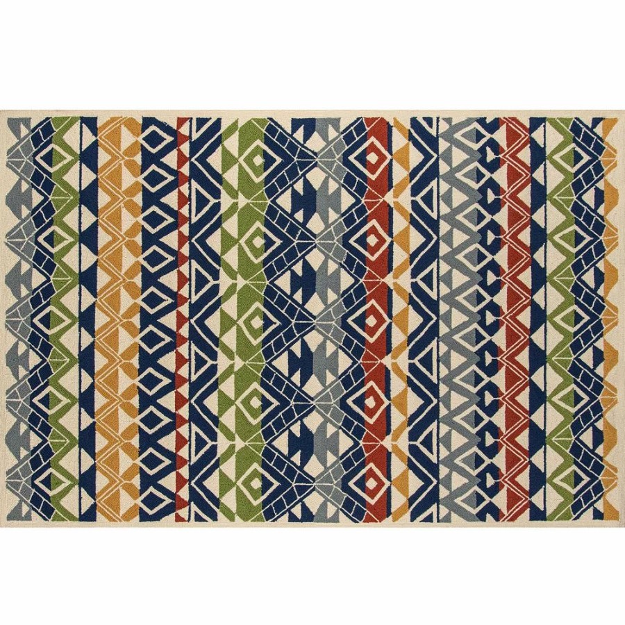 Momeni * | Momeni Veranda Tavia Geometric Indoor Outdoor Rug Multi