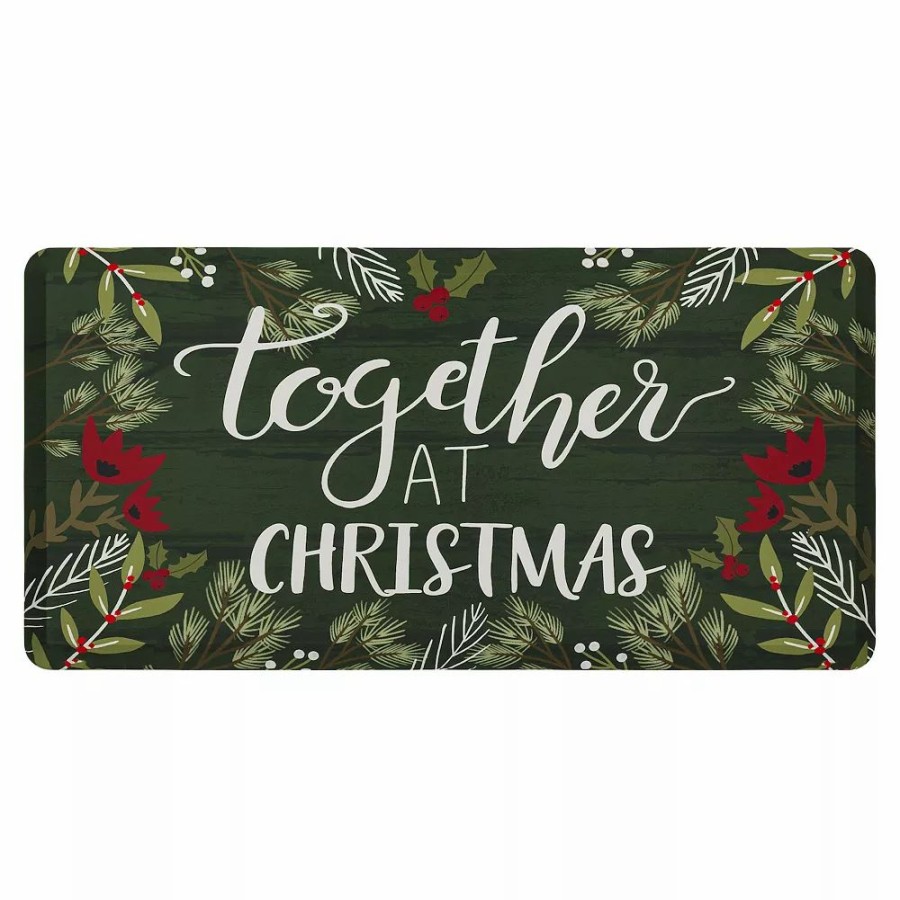 Mohawk Home * | Mohawk Home Mohawk Home Together At Christmas Cushioned Kitchen Mat