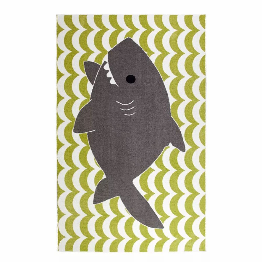 Mohawk Home * | Mohawk Home Mohawk Home Kids Smiling Shark Area Rug