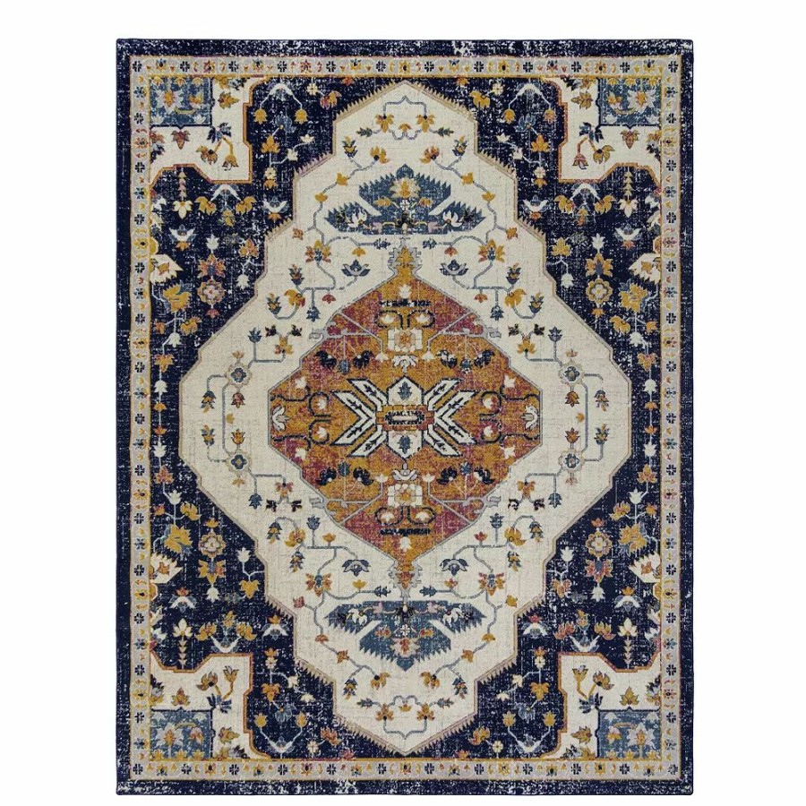 Gertmenian * | Gertmenian Vintage Caragh Indoor/Outdoor Rug Blue