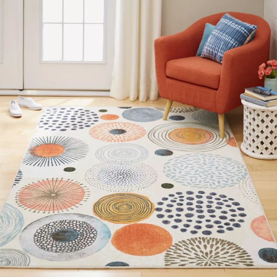 Mohawk Home * | Mohawk Home Mohawk Home Prismatic Everstrand Textured Circles Rug